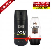 Axe Body Spray You 150ml + Roll On Dark Temptation 50ml - (Ulcombo01)